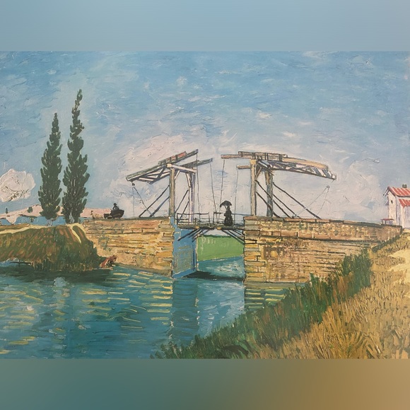 Van Gogh's "Vincent Langlois Bridge Arles Women" - Artistic Masterpiece recre - Picture 11 of 13